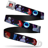 Ariel CLOSE-UP Full Color Seatbelt Belt - The Little Mermaid Ariel & Ursula Scenes Webbing