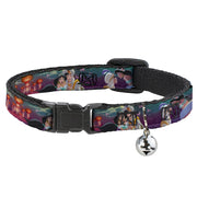 Cat Collar Breakaway - Aladdin & Jasmine Scenes Castle Birds