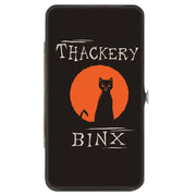 Hinged Wallet - Hocus Pocus THACKERY BINX Cat Moon Silhouette Black Orange