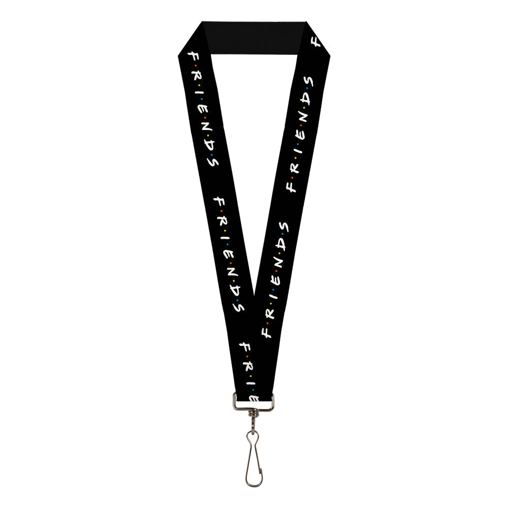 Lanyard - 1.0" - FRIENDS Logo Black White Multi Color