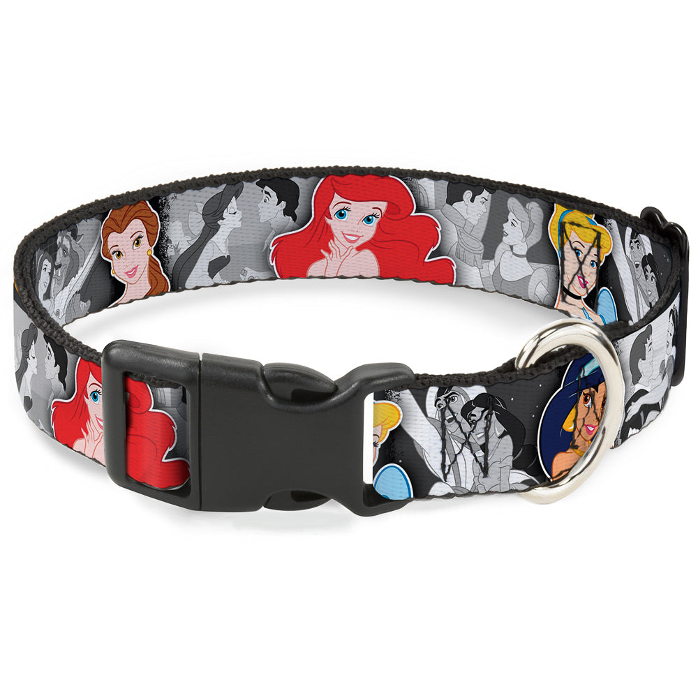 Plastic Clip Collar - Princess Pose/Princess & Prince Scene Grays/Multi Color