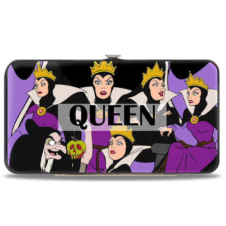 Hinged Wallet - Snow White's EVIL QUEEN Poses Collage Black