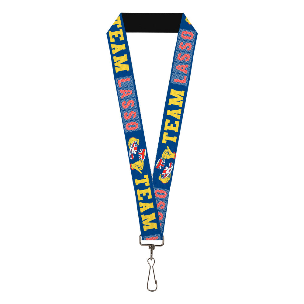 Lanyard - 1.0" - Ted Lasso TEAM LASSO Tea Time Icon Blue Yellow Red