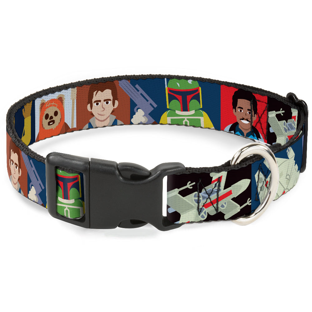 Plastic Clip Collar - Star Wars Classic 16-Character Pose Blocks Multi Color