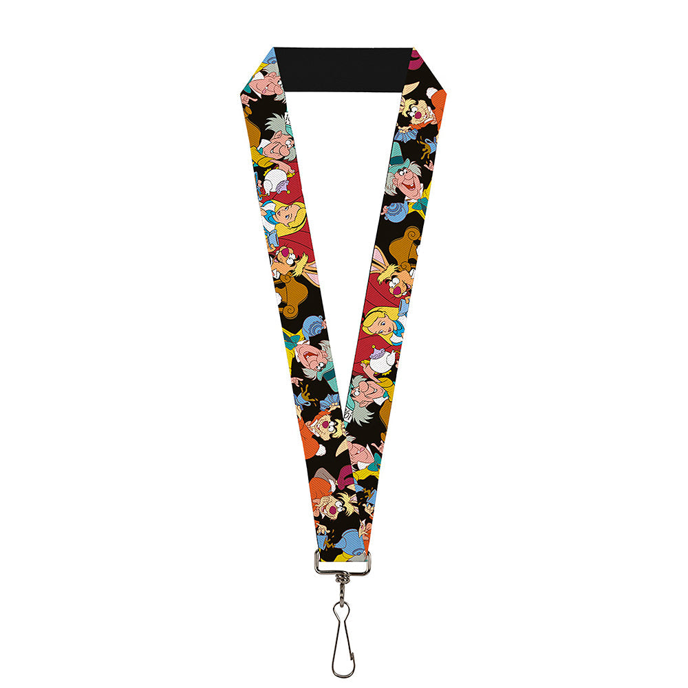 Lanyard - 1.0" - Mad Hatter's Tea Party Poses