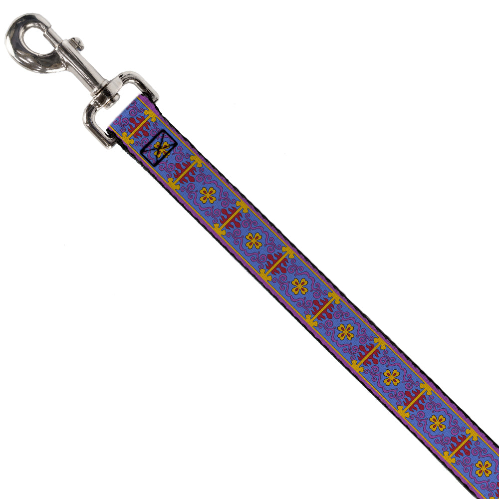 Dog Leash - Classic Aladdin Magic Carpet Tapestry Blue/Purple/Gold/Red