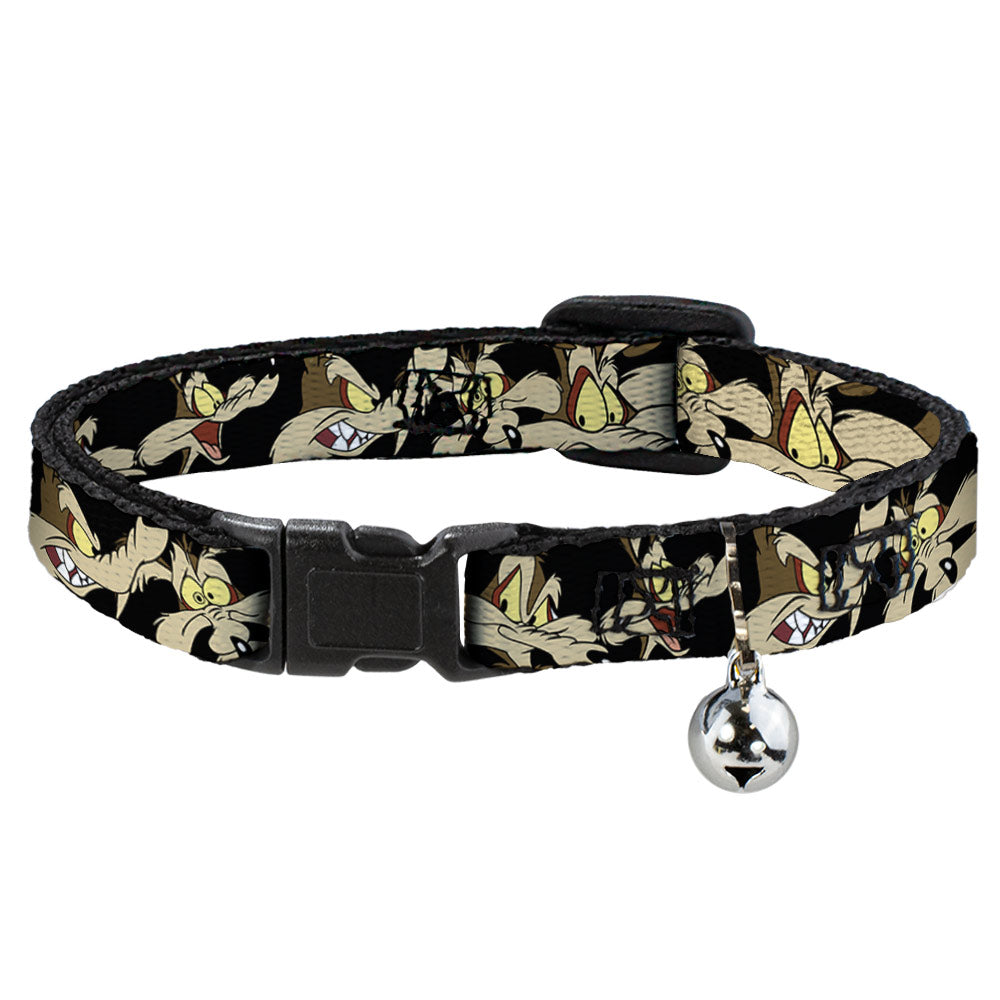 Cat Collar Breakaway - Wile E. Coyote Expressions Black