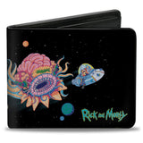 Bi-Fold Wallet - RICK AND MORTY Space Cruiser Escape Scene