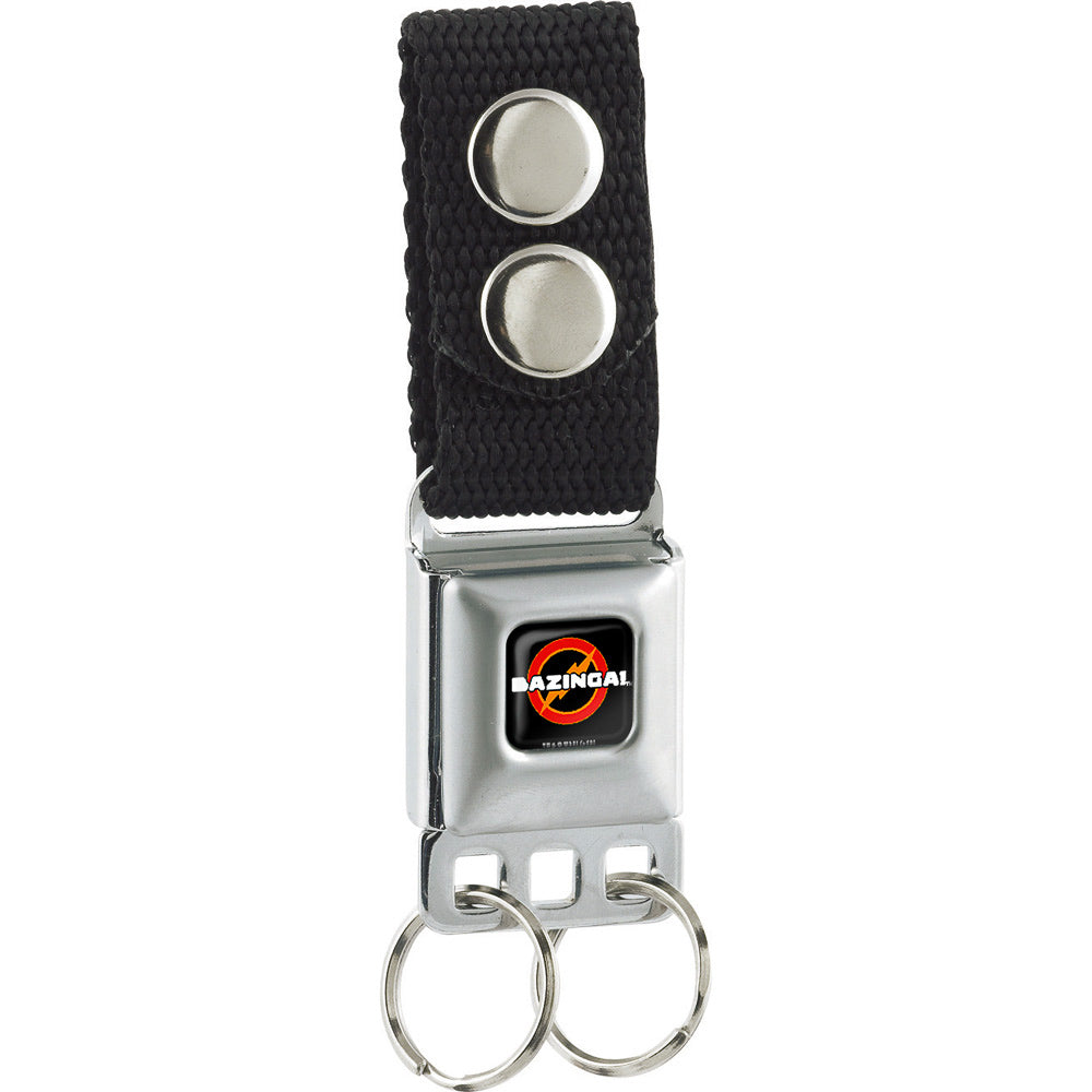 Keychain - BAZINGA! Logo Full Color Black