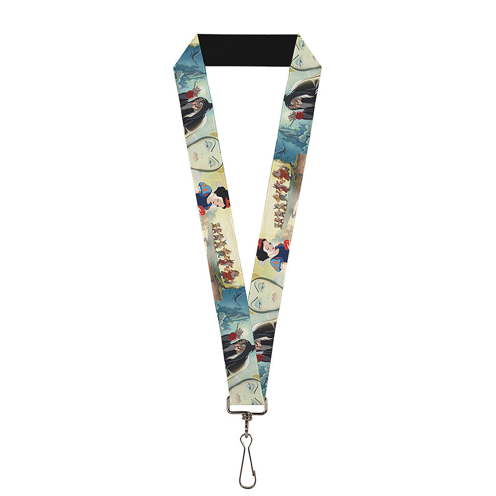 Lanyard - 1.0" - Snow White Dwarves Old Witch Evil Queen Scenes