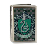 Business Card Holder - LARGE - Harry Potter SLYTHERIN Crest FCG Green Gray