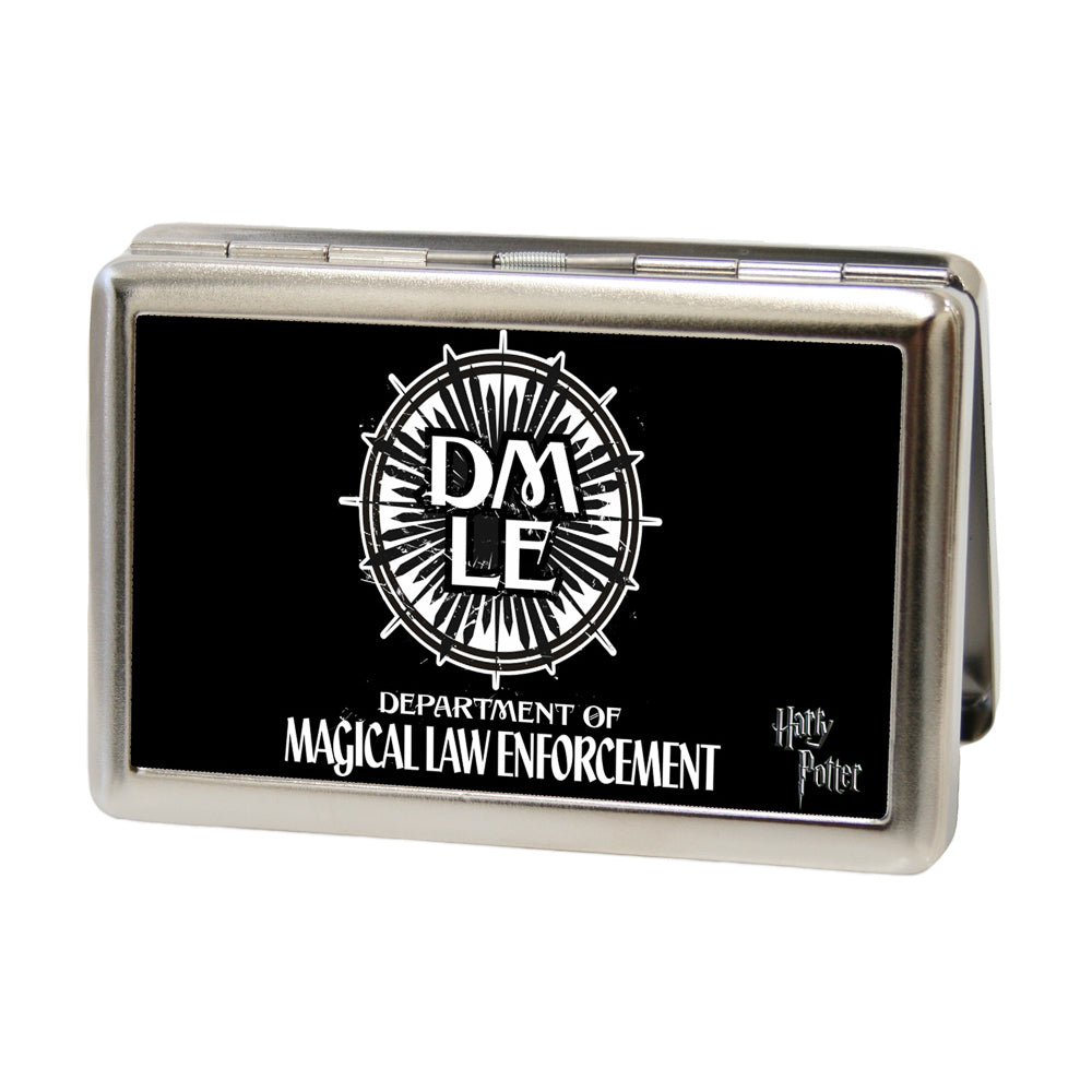 Business Card Holder - LARGE - DMLE-DEPARTMENT OF MAGICAL LAW ENFORCEMENT FCG Black White