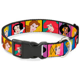 Plastic Clip Collar - Disney Princess Blocks