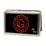 Business Card Holder - LARGE - Harry Potter THE BANK OF GRINGOTTS Logo FCG Black Red