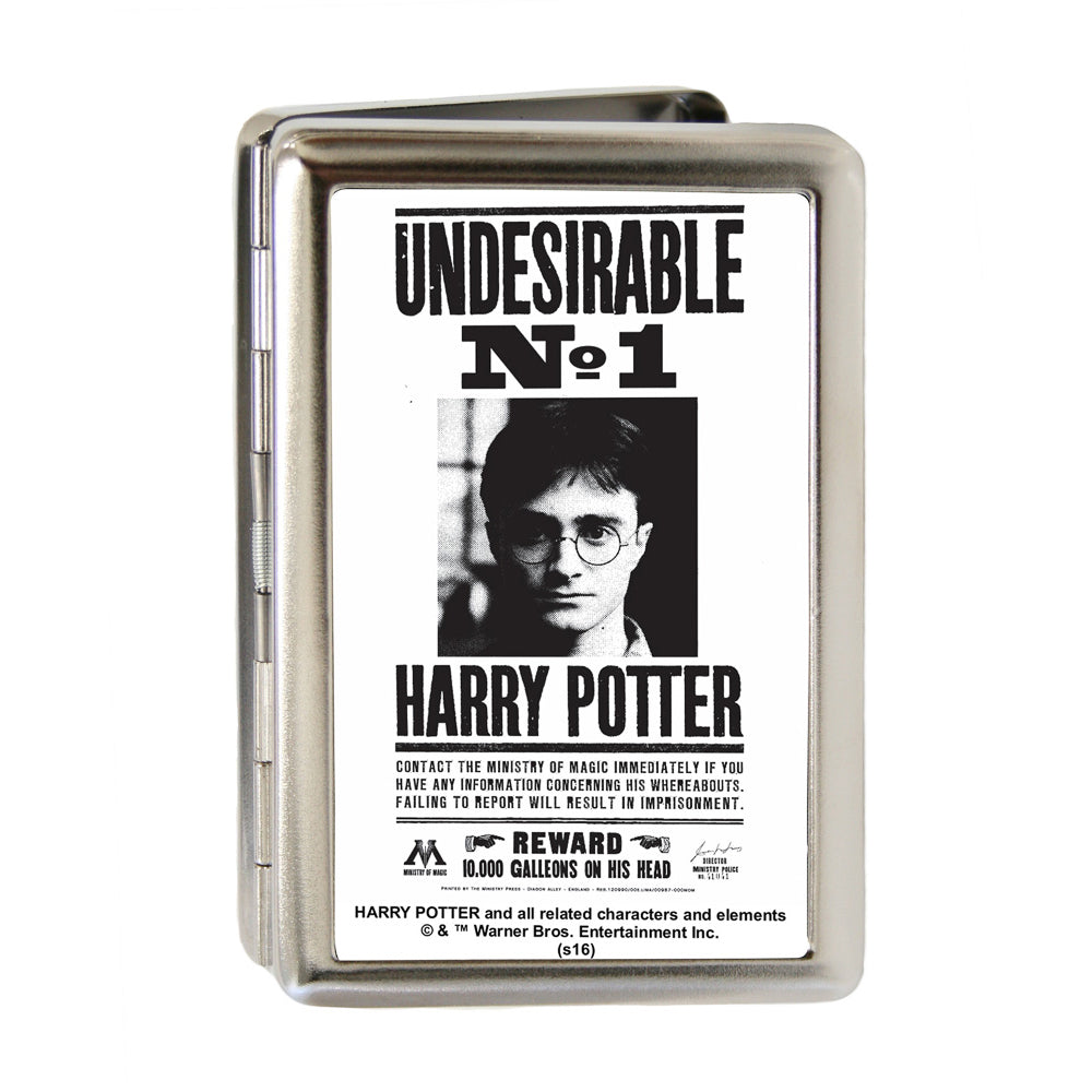 Business Card Holder - LARGE - Harry Potter UNDESIRABLE NO 1 FCG White Black