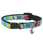 Cat Collar Breakaway - Ariel, Sebastian & Flounder Scene2