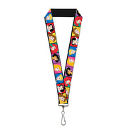 Lanyard - 1.0" - Disney Princess Blocks