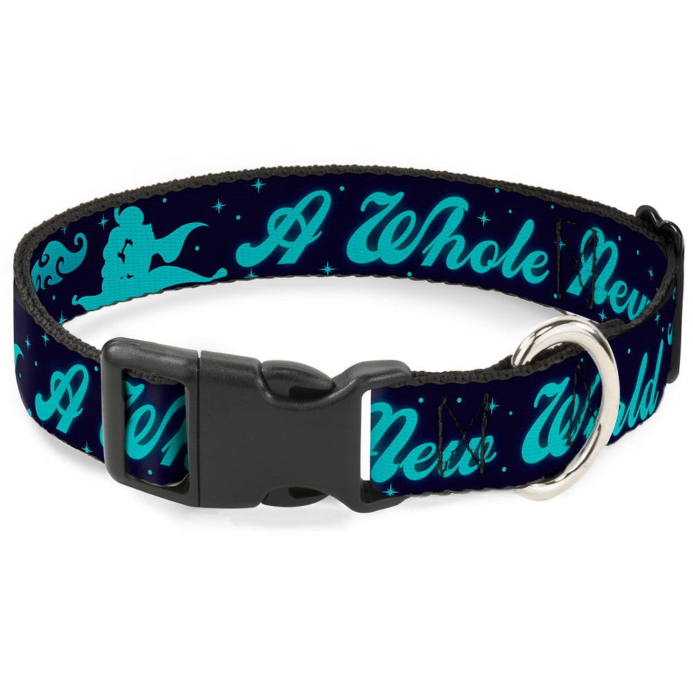 Plastic Clip Collar - Aladdin & Jasmine Silhouette A WHOLE NEW WORLD