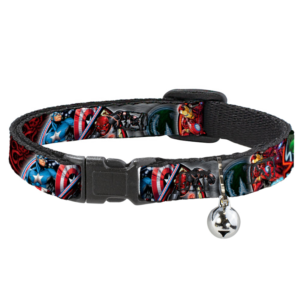 MARVEL AVENGERS Cat Collar Breakaway - Marvel Avengers Superhero Villain Poses