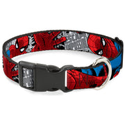 Plastic Clip Collar - Spider-Man Action ESCAPE IMPOSSIBLE Gray