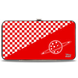 Hinged Wallet - Toy Story PIZZA PLANET SERVING YOUR LOCAL STAR CLUSTER + Checker Red White