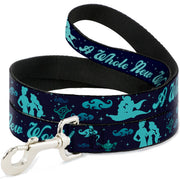 Dog Leash - Aladdin & Jasmine Silhouette A WHOLE NEW WORLD