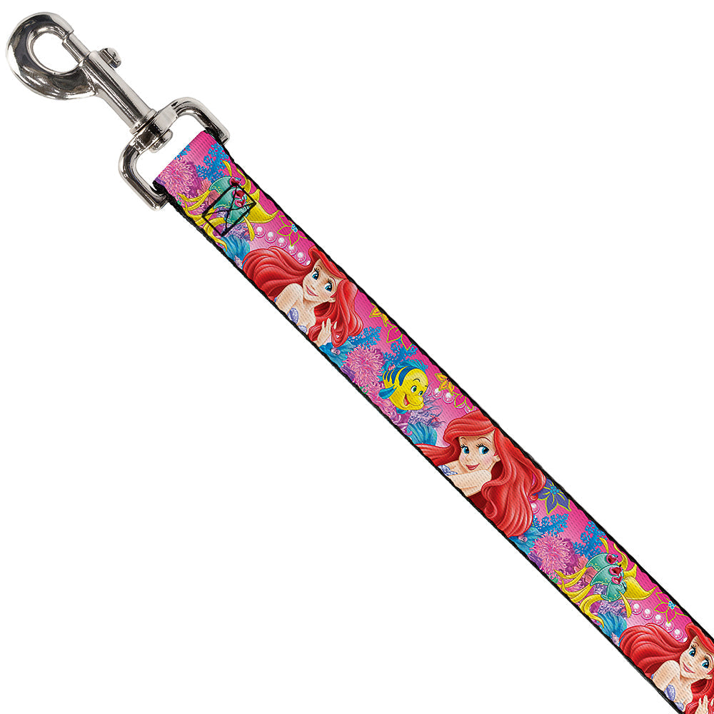 Dog Leash - Ariel/Flounder/Fish Trio Poses Pinks