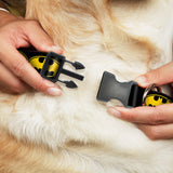 Plastic Clip Collar - Bat Signal-3 Black/Yellow/Black