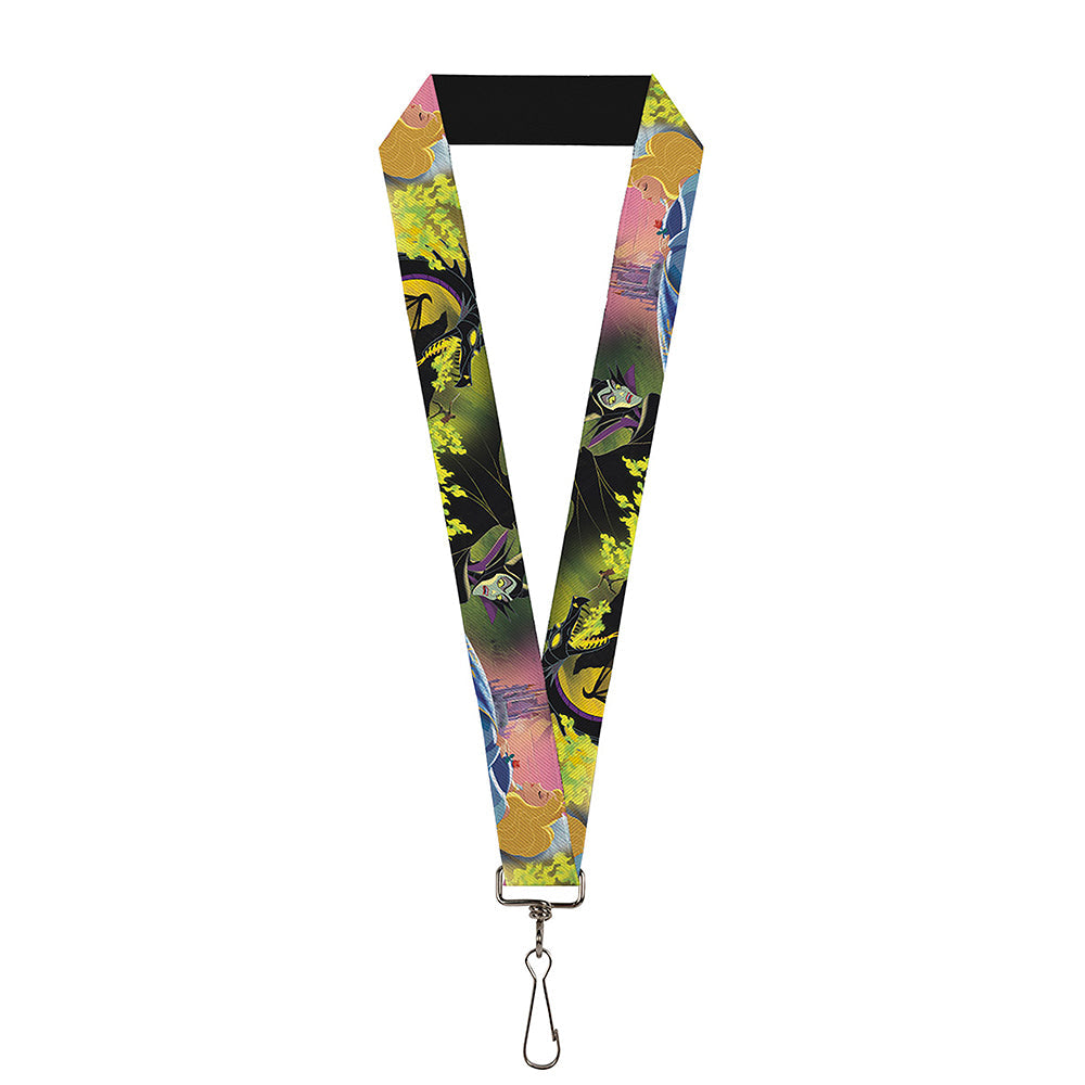 Lanyard - 1.0" - Sleeping Beauty & Maleficent Maleficent Dragon Scenes