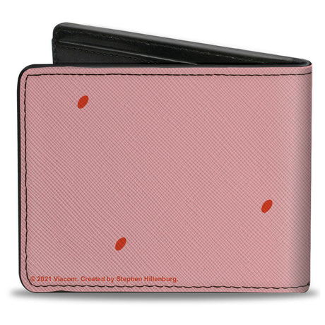 Bi-Fold Wallet - SpongeBob SquarePants Patrick Starfish Eyes CLOSE-UP Pink