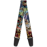 Guitar Strap - 8-DC Bombshell Comic Book Covers Stacked