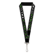 Lanyard - 1.0" - The Batman Movie Crossword Puzzle Black White Green