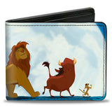 Bi-Fold Wallet - The Lion King Hakuna Matata Simba Pumbaa Timon Growing Up Moonlight Scene