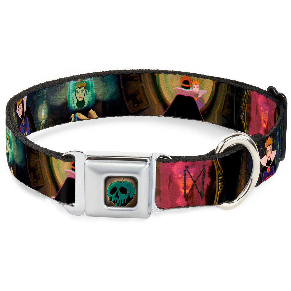 Snow White Poisoned Apple Full Color Seatbelt Buckle Collar - Snow White Evil Queen Poses