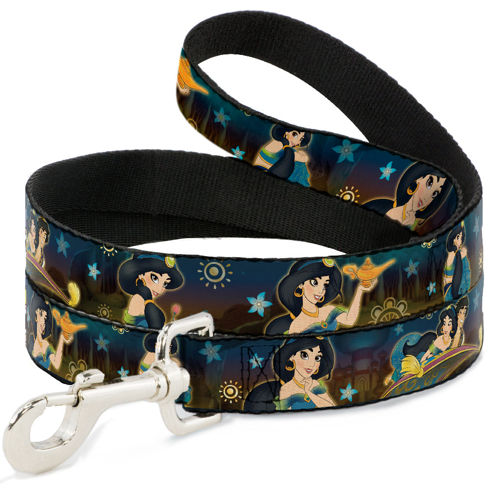 Dog Leash - Jasmine & Aladdin Carpet Ride/Jasmine Poses/Flowers