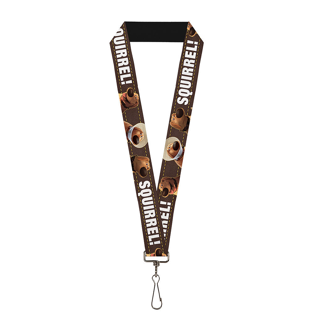 Lanyard - 1.0" - Dug 3-Poses SQUIRREL! Brown Yellow White