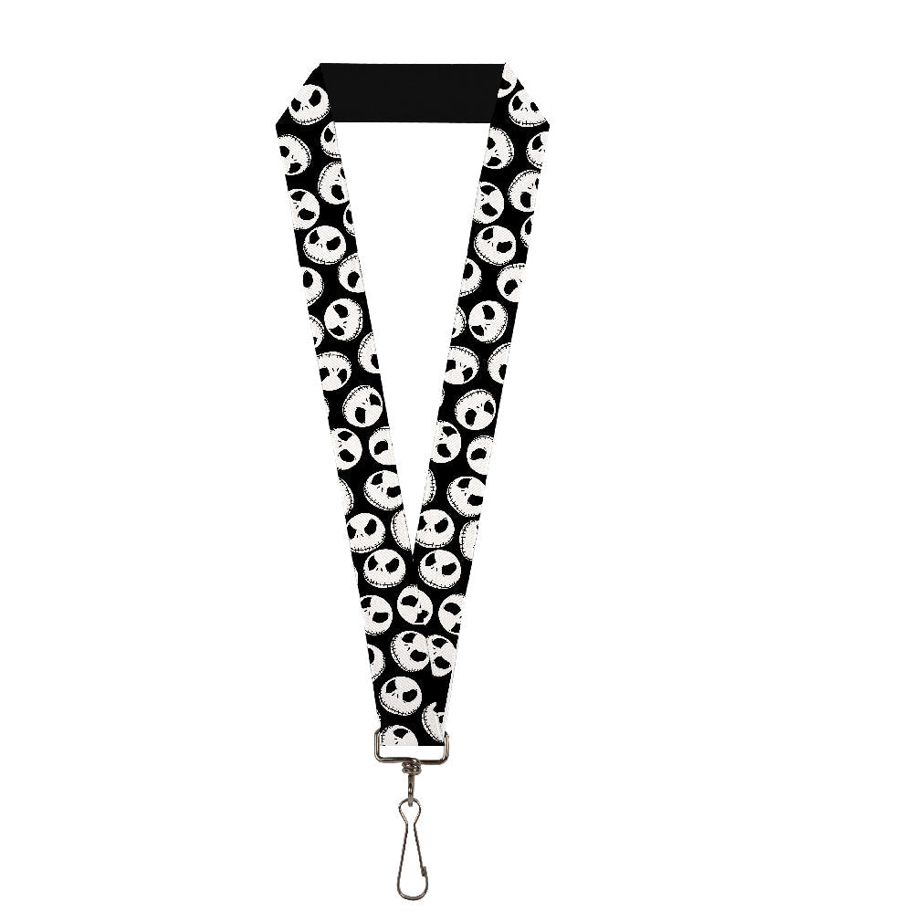 Lanyard - 1.0" - NBC Jack Expressions Scattered Black White