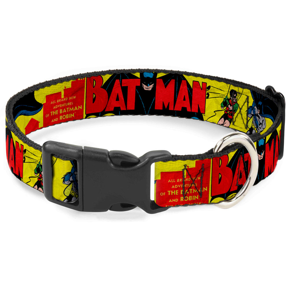 Plastic Clip Collar - Classic BATMAN Issue #1 Robin & Batman Cover Pose Yellow/Red