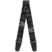 Guitar Strap - Nightmare Before Christmas Jack Expressions Scattered Weathered