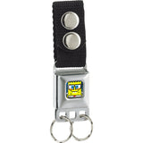 Keychain - Pixelated SpongeBob Nerd Pose Full Color Blue