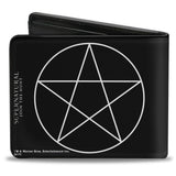 Bi-Fold Wallet - Supernatural Pentagram Black White