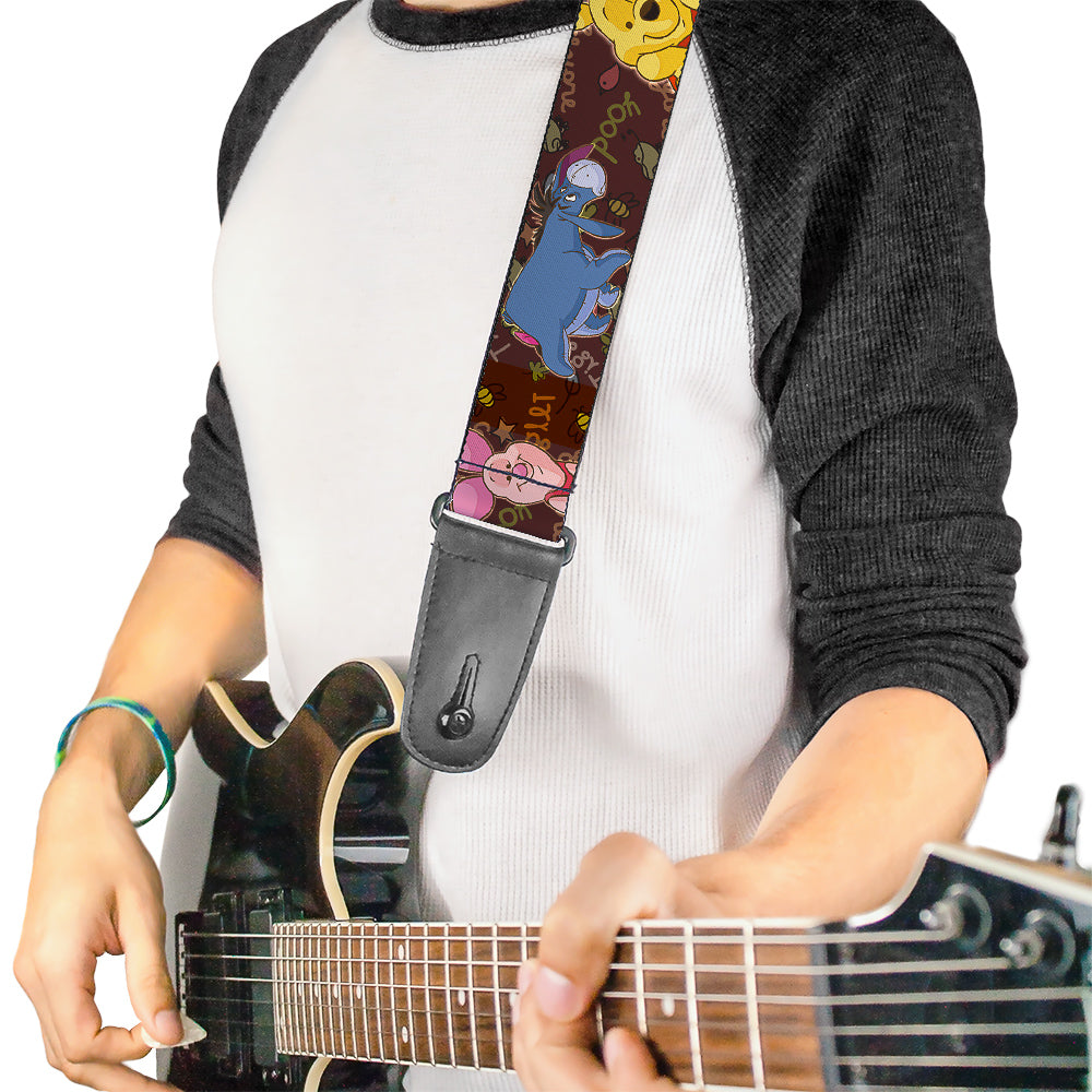 Guitar Strap - Winnie the Pooh Character Poses