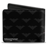 Bi-Fold Wallet - NIGHTWING Issue #1 Welcome to Gotham Cover Pose Logo Black Gray Red