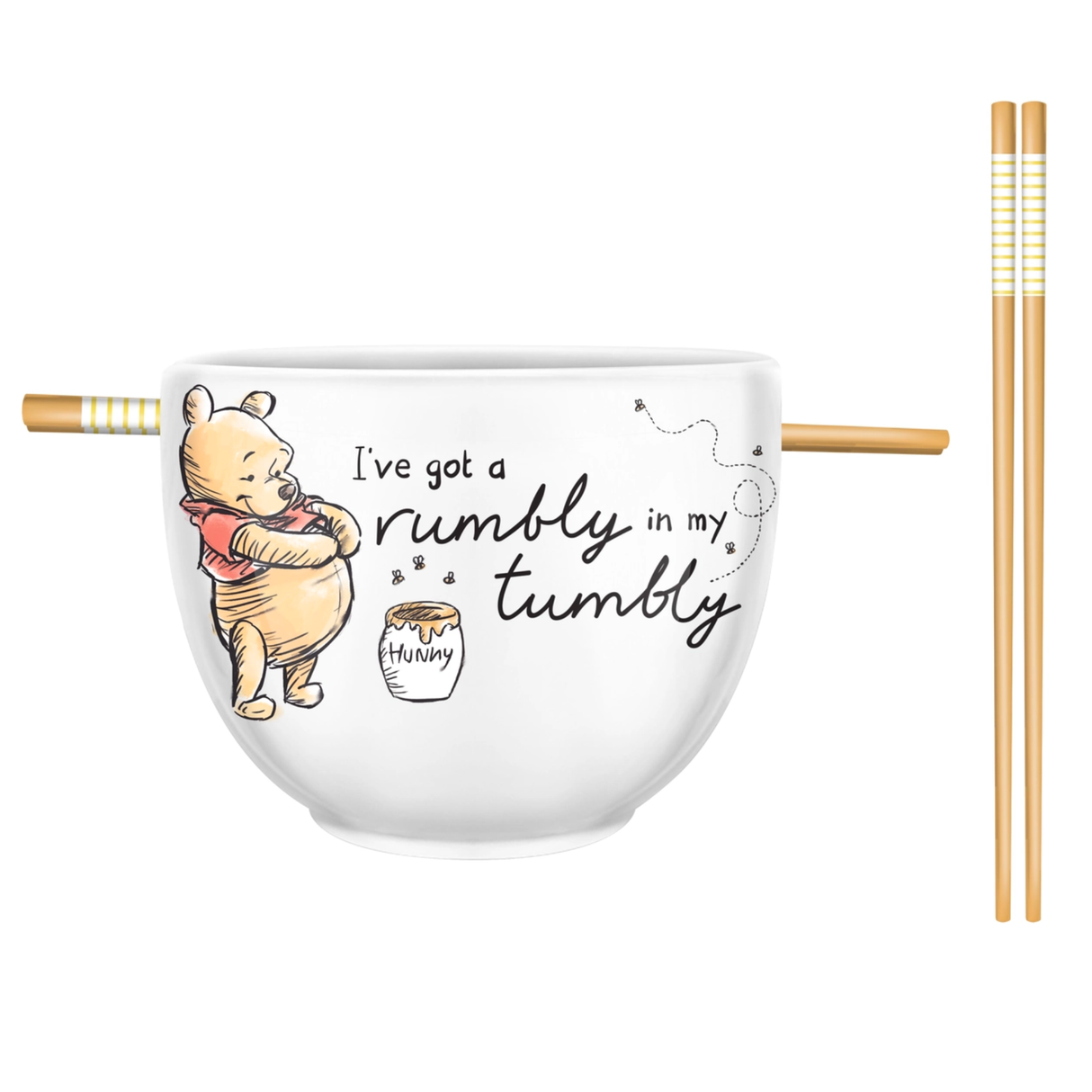 Winnie the Pooh Rumbly Tumbly 20oz Ceramic Ramen Bowl