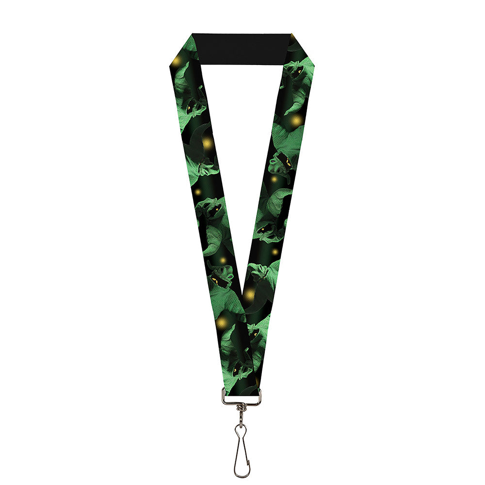 Lanyard - 1.0" - Oogie Boogie 4-Poses Black Yellow Green