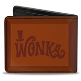 Bi-Fold Wallet - Willy Wonka and the Chocolate Factory WONKA Chocolate Bar Browns