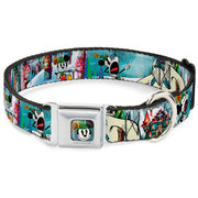 Yodelberg Mickey Full Color Seatbelt Buckle Collar - Mickey & Minnie Yodelberg Scenes