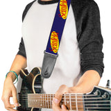 Guitar Strap - SEINFELD Spotlight Logo Navy Yellow Red