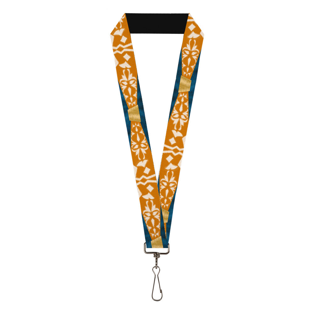 Lanyard - 1.0" - Star Wars Clone Wars Ahsoka Tano Bounding Elements Blues Orange