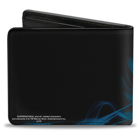 Bi-Fold Wallet - SUPERNATURAL Dean Pose2 JOIN THE HUNT Blues White